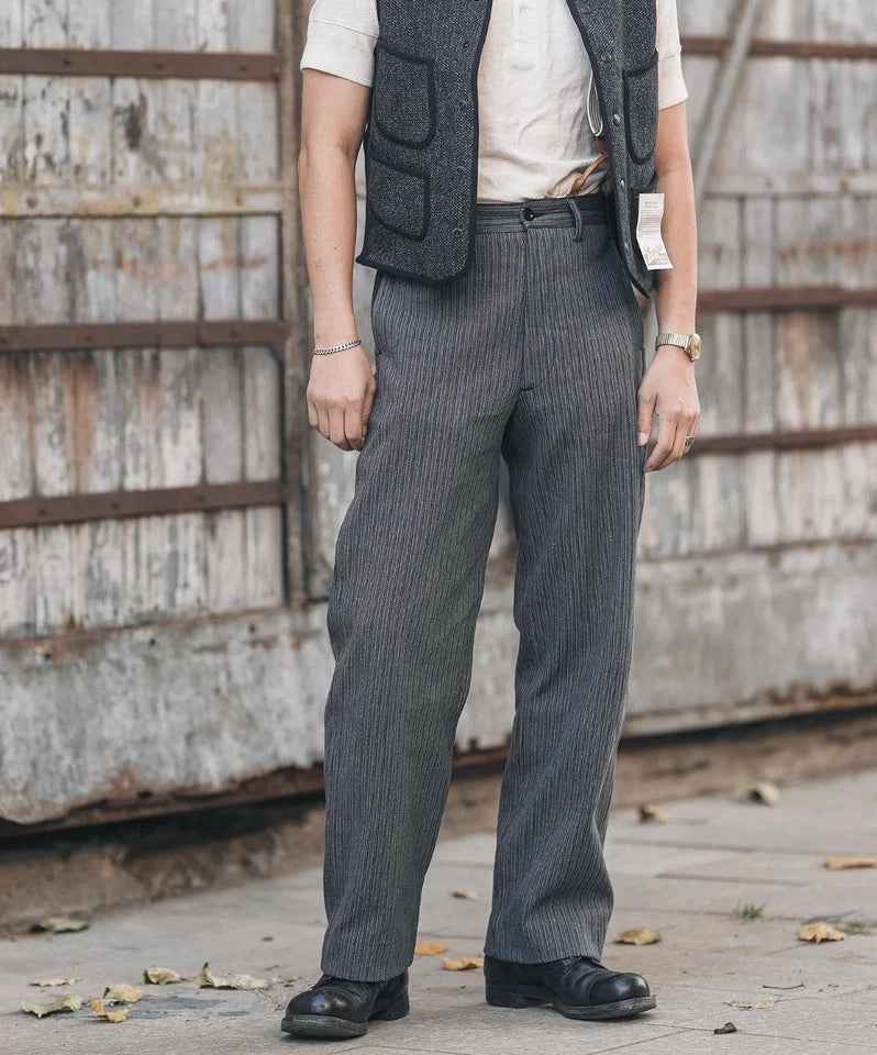 Black & Gray Stripe Pants Bronson Mfg. Co.
