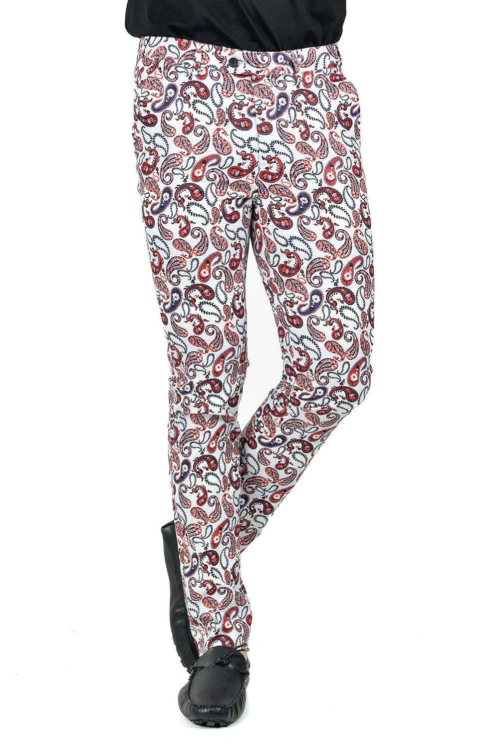 BARABAS Men's Paisley Design Classic Casual Chino Pants CP113