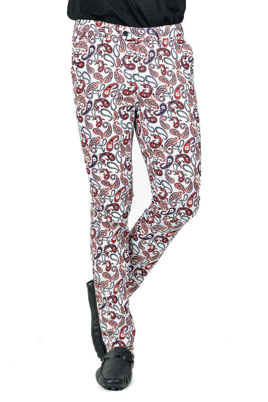 BARABAS Men's Paisley Design Classic Casual Chino Pants CP113
